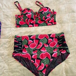 Torrid Watermelon Print Bikini Set